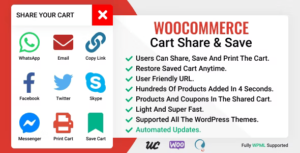 WooCommerce Cart Share and Save Plugin