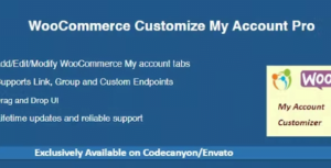 Customize My Account For Woocommerce Pro