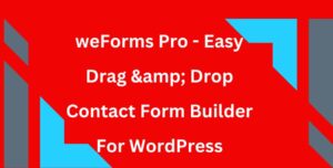 weForms Pro - Easy Drag & Drop Contact Form Builder For WordPress