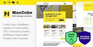 MaxCube | Moving & Self Storage Relocation Business WordPress Theme