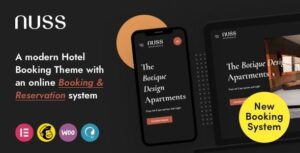 Nuss Theme – Hotel Booking WordPress Theme