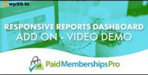 Responsive Reports Dashboard Addon [ Paid Memberships Pro ]
