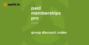Group Discount Codes Addon [ Paid Memberships Pro ]